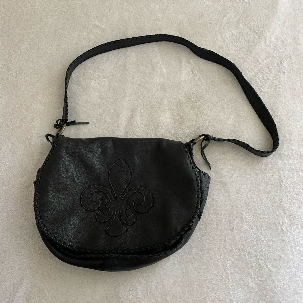 Black Leather Satchel